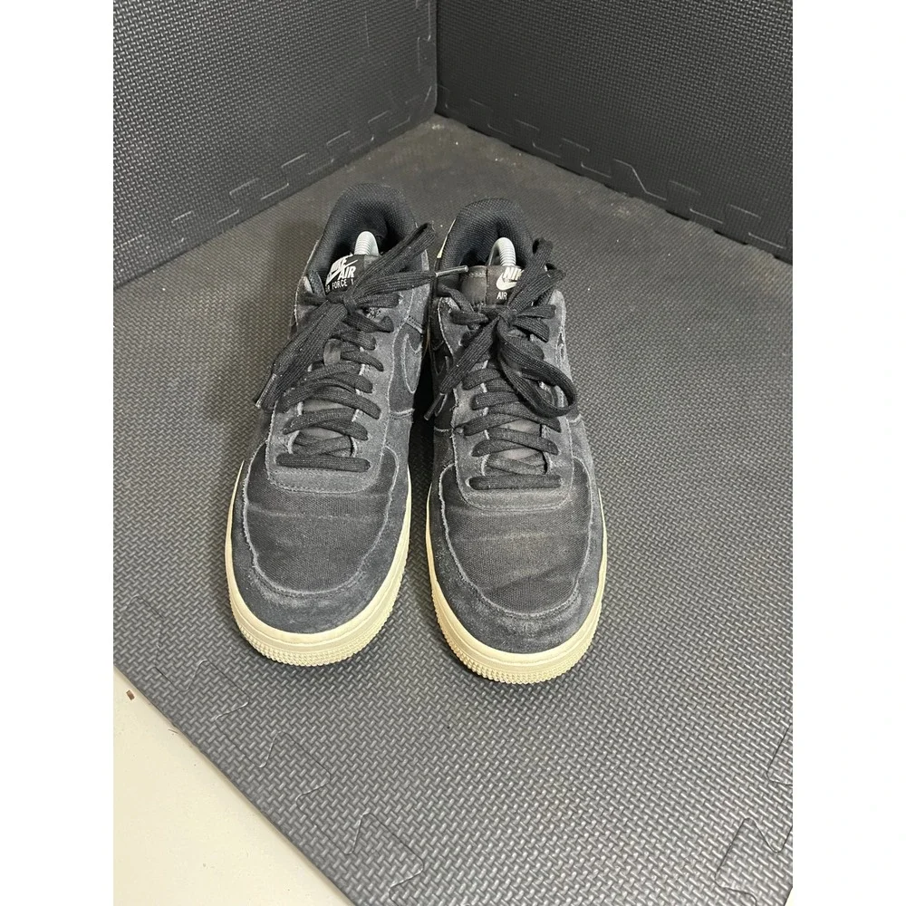 Nike Air Force 1 Low‎ Mens Size 10 Black Suede Sail AO3835-001 Sneakers